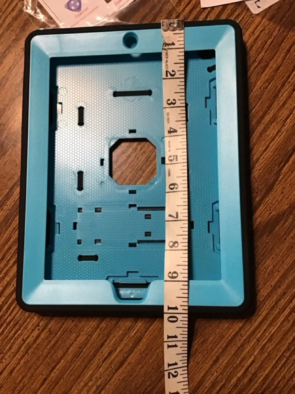 Blue ipad 2/3/4 shockproof military Case Shell with Black Trim & stand